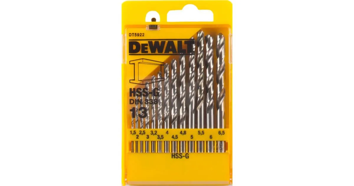 DEWALT HSSG BORENSET, VOOR METAAL (13DELIG) DT5922