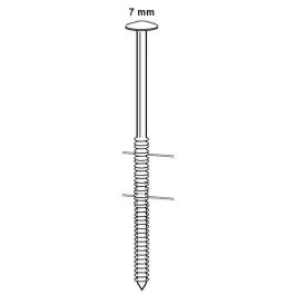 Dutack Fasteners Coilnagel RVS 2,5x50mm lenskop draadgebonden ring rvs