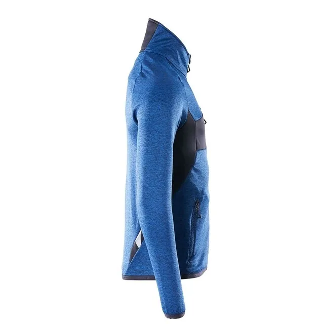 MASCOT Fleecetrui met rits Microfleece jas helder blauw/donkermarine XS