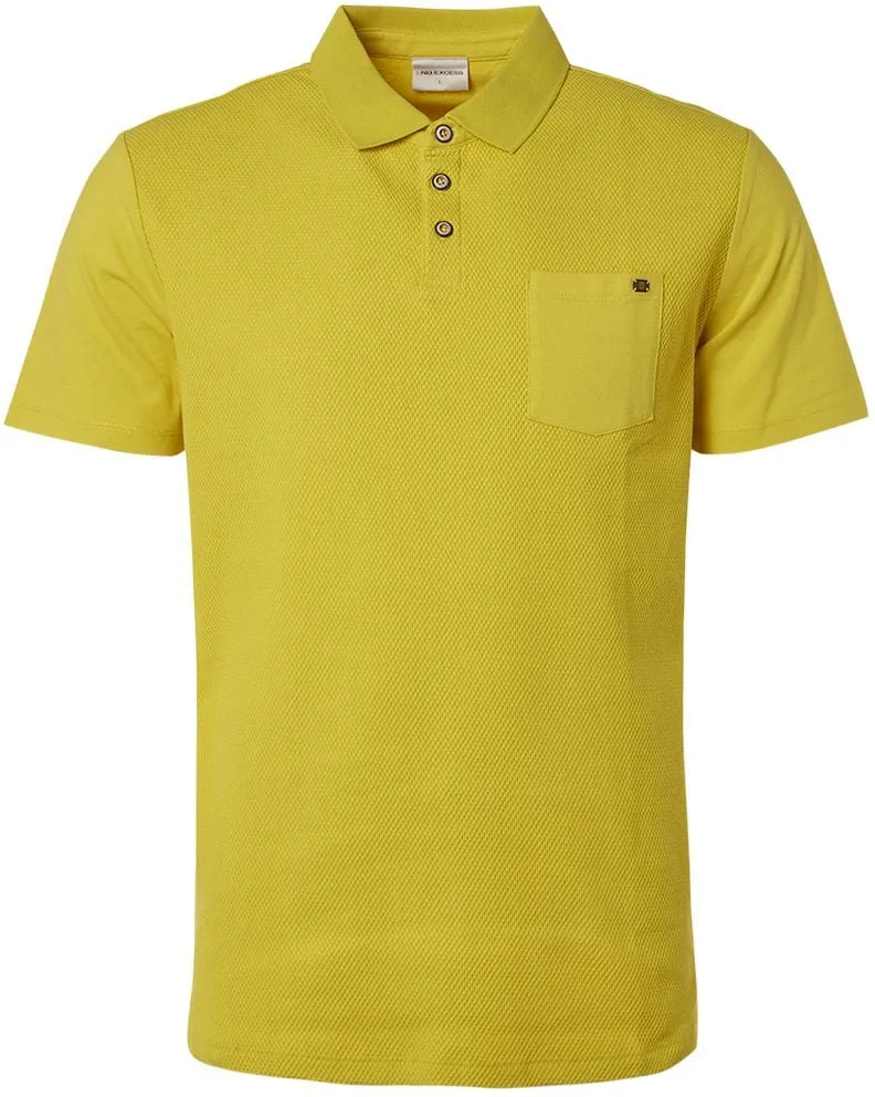 No Excess  Polo Jacquard Mix Lime