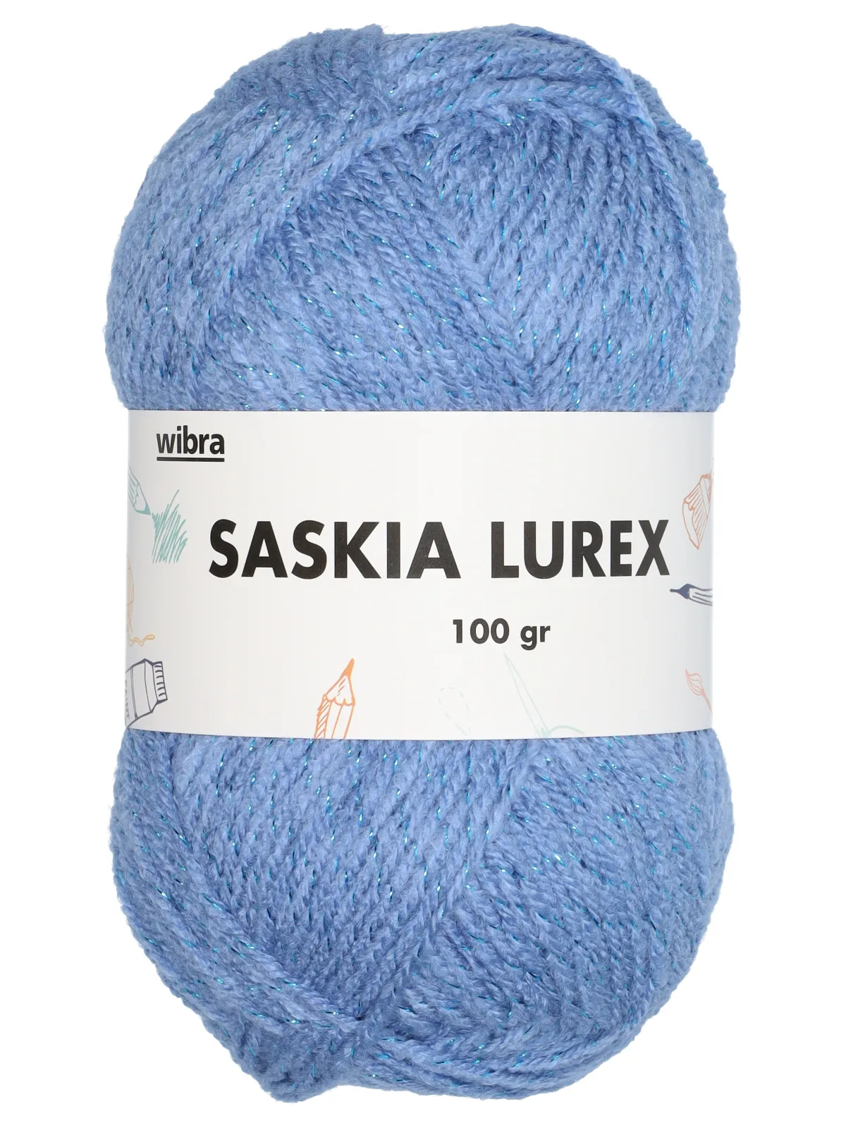 Saskia breigaren lurex – blauw