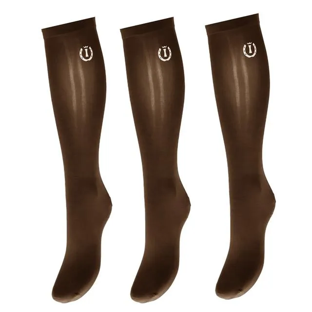 SHOWSOKKEN IMPERIAL RIDING IRHOLANIA 3PACK BRUIN