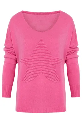 Ster Trui Fuchsia