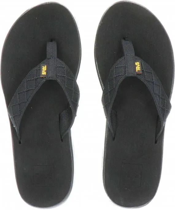 Teva Voya Flip Slipper Dames Zwart/Middengrijs