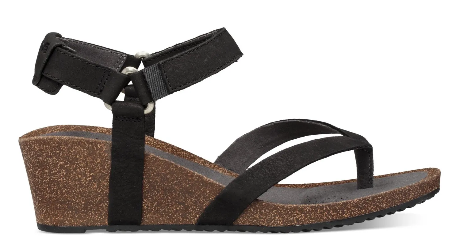 Teva Women Mahonia Wedge Thong Black