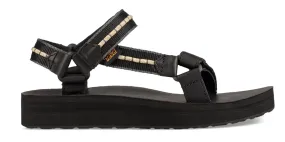 Teva Women Midform Universal Rope Cord Stripe Black