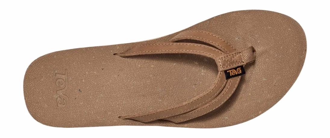Teva Women Reflip Strappy Leather Honey Brown